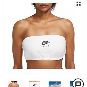 NIKE AIR BEIGE COLOR woman’s sports bra tube bandeau crop top